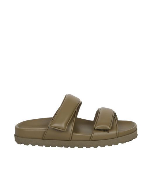 Gia Borghini Leather Perni11 Sandals in Green - Save 2% | Lyst
