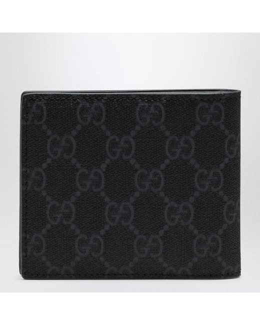 Gucci Black Gg Supreme\/ Fabric Wallet for men
