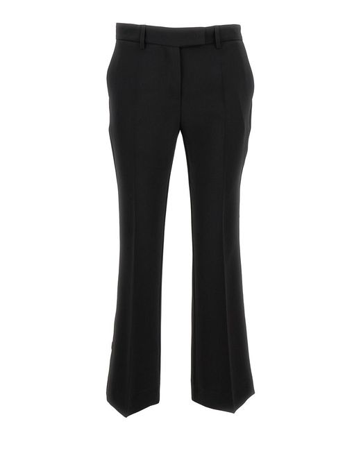 Le Plain Black Cady Low Waist Flared Pants