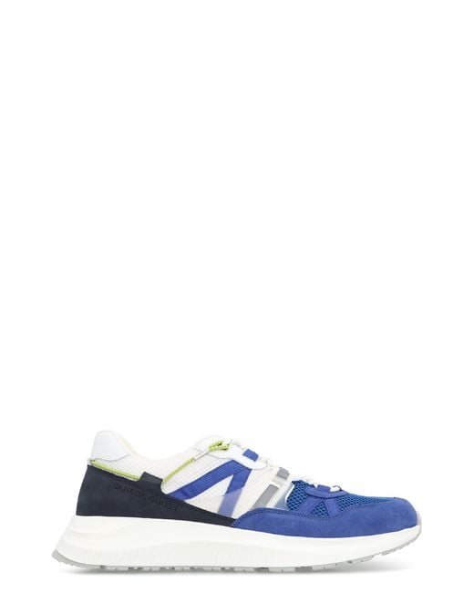 Canada Goose Blue Cascade Low-Top Sneakers Leather Trainers for men