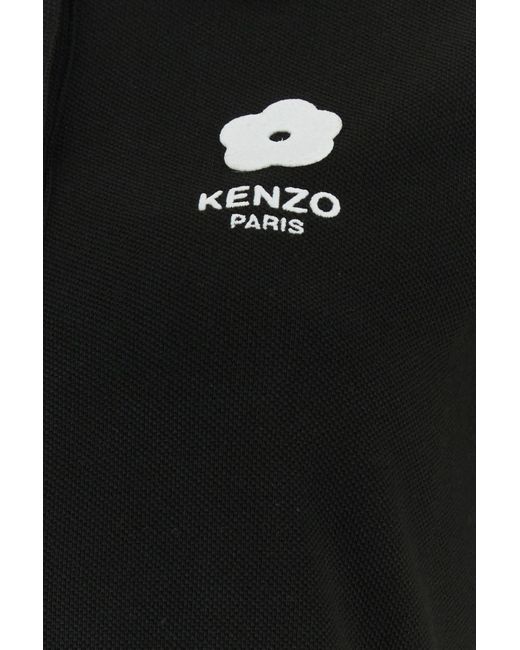KENZO Black Piquet Polo Dress