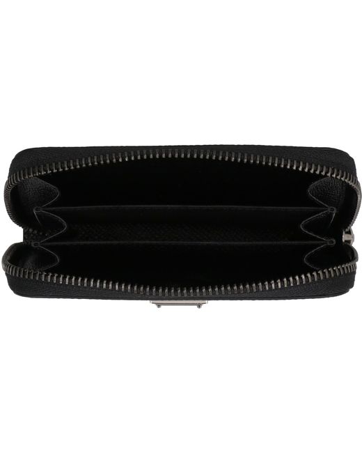 Dolce & Gabbana Black Leather Wallet Calf & Cardholders for men