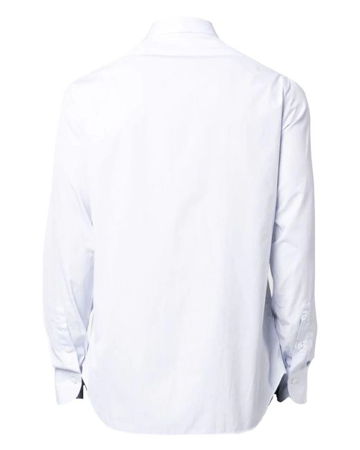 Finamore 1925 White And Light Cotton Shirt for men