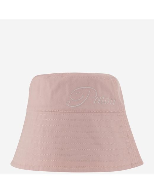 Patou Pink Bucket Hat Cotton