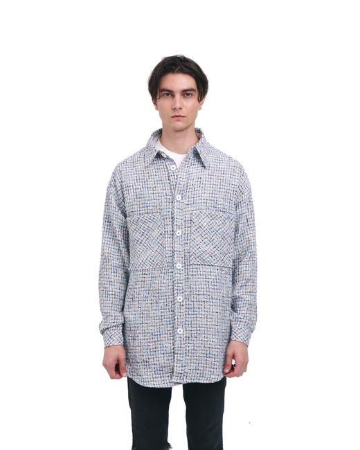 CHARLIE LUCIANO Tweed Overshirt | Lyst