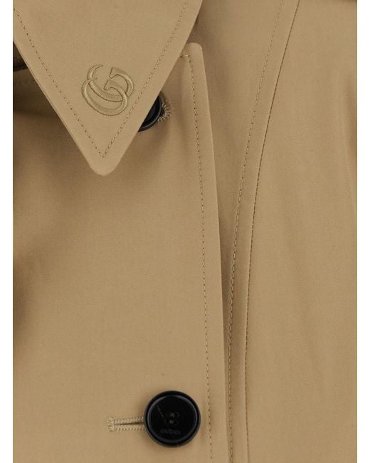 Gucci Natural Trench Coat Cotton