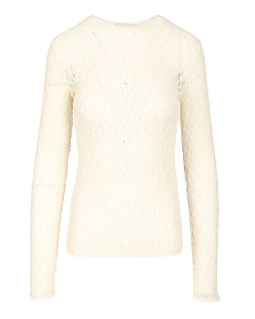 Isabel Marant White Gaelle Long-Sleeved Top