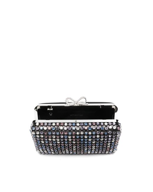 Self-Portrait Black Clutch Bags