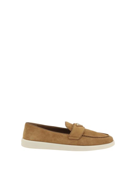 Prada Natural Leather Loafers Calf