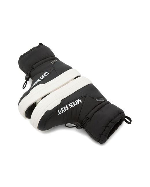 Moon Boot Black Icon Kids Polyester; Polyurethane