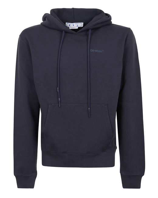 Off white diag top caravaggio hoodie blue