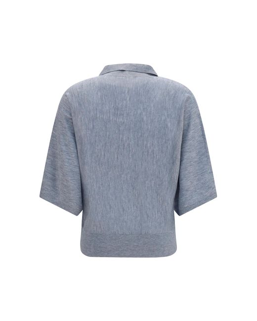 Lisa Yang Blue Norie Sweater Kashmir/Capra Hircus