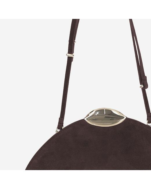 Benedetta Bruzziches Brown Belle De Jour Suede Leather Bag Shoulder