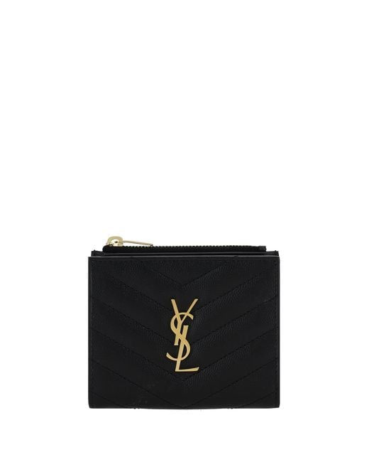 Saint Laurent Black Wallets
