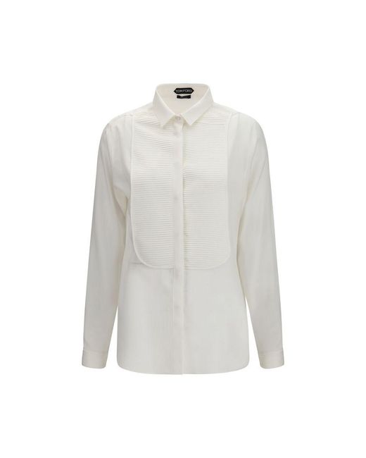 Tom Ford White Silk Dress Shirt