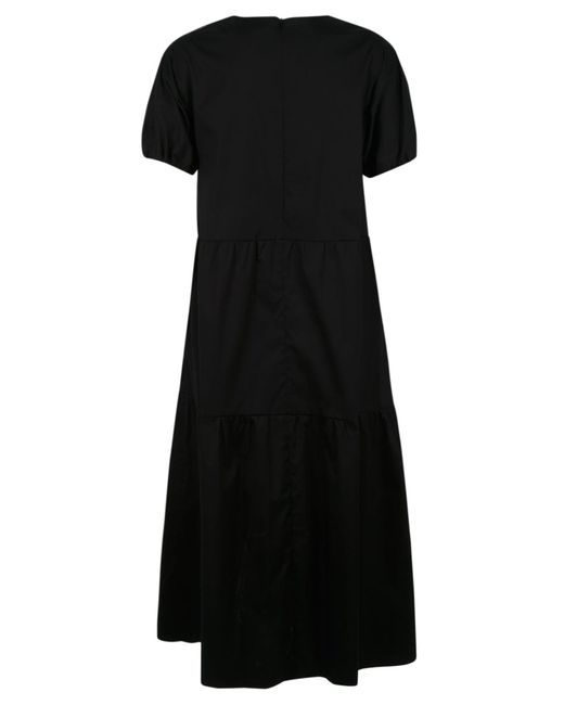 Max Mara Cotton Calipso Dress in Nero (Black) | Lyst