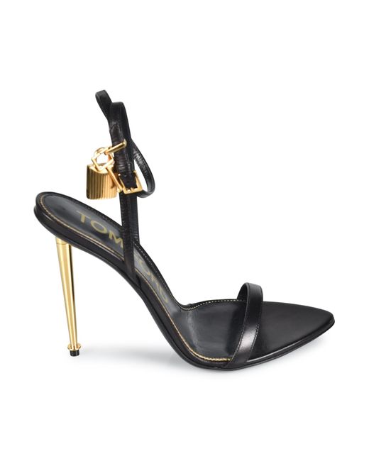 Tom Ford Ankle Buckled Sandals In Black Lyst