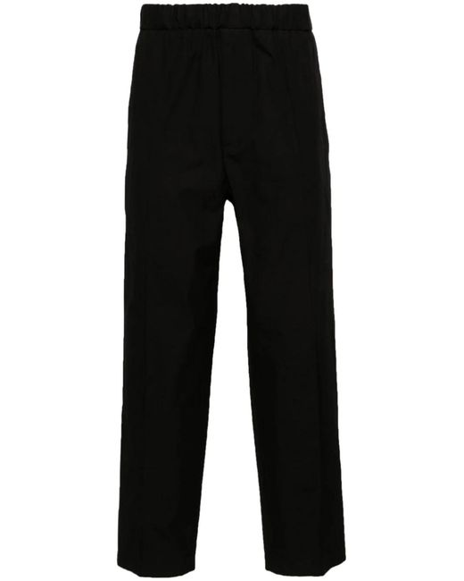 Jil Sander Black Cotton Trousers for men