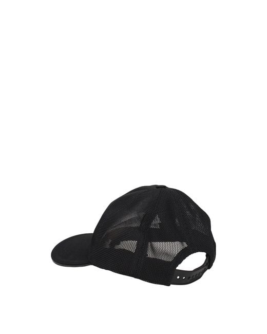Burberry Black Cotton Cap (Baseball Hat) for men