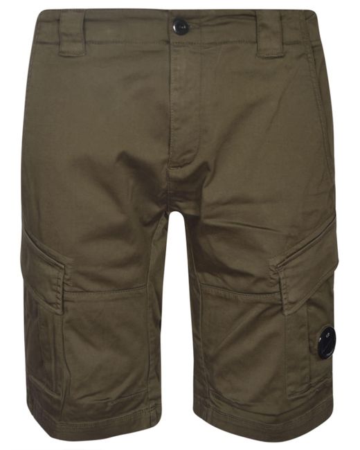C P Company Green Classic Cargo Shorts for men
