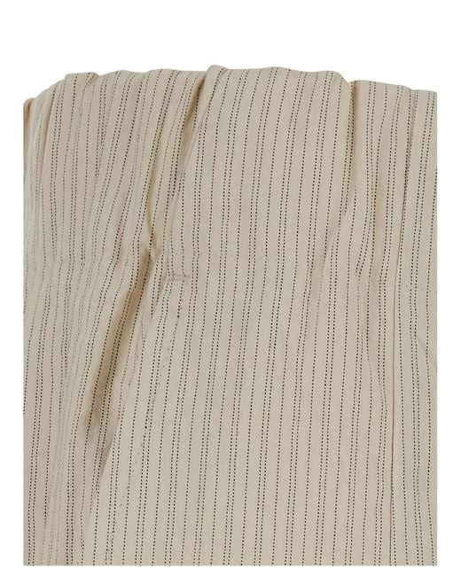 Dries Van Noten White Trousers Pila Cotton