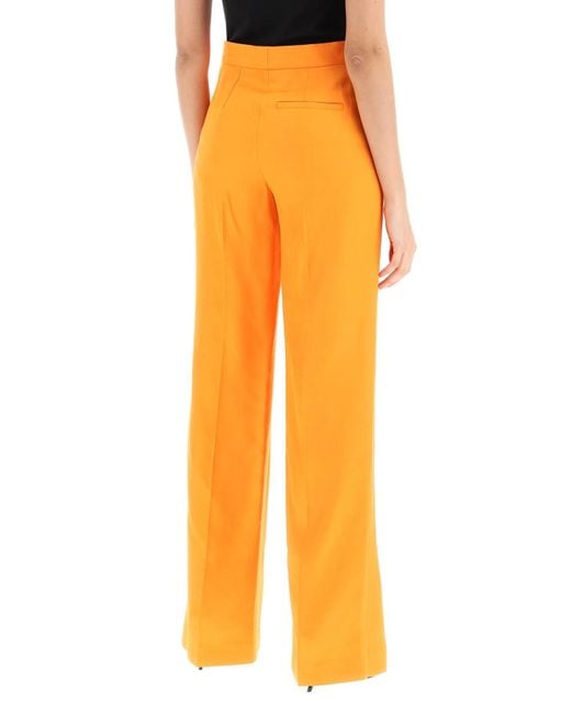 Stella McCartney Orange Flared Tailoring Pants