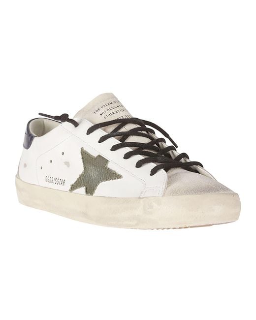 Golden Goose Deluxe Brand Multicolor Super Star Leather Upper And Heel Suede Toe And Sp for men