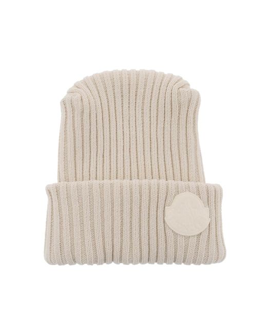 Moncler White Moncler X Roc Nation By Jay-Z Tricot Beanie Hat for men