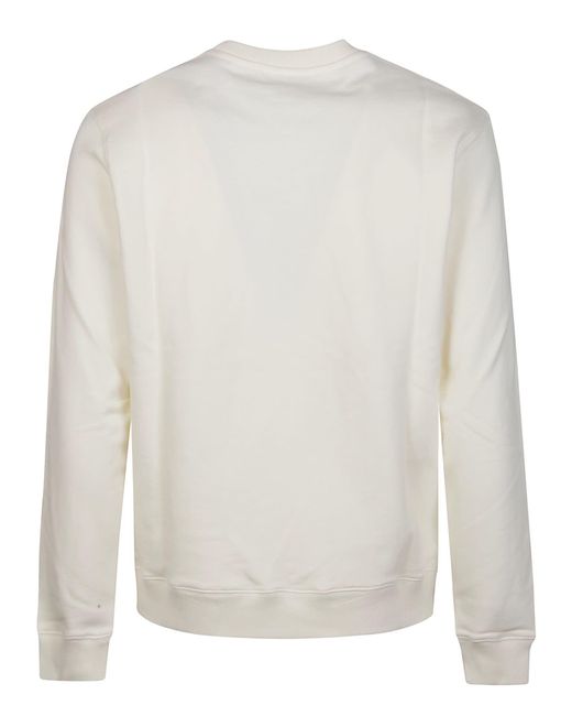 MSGM White Logo Print Sweatshirt for men
