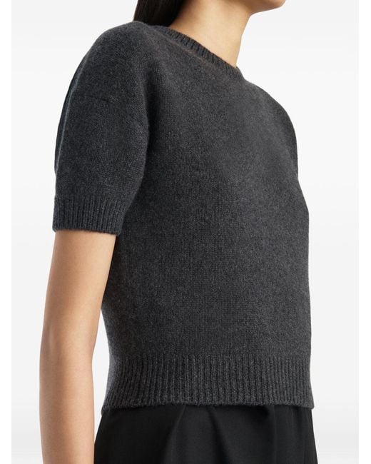 Khaite Gray Cashmere Sweater Golden