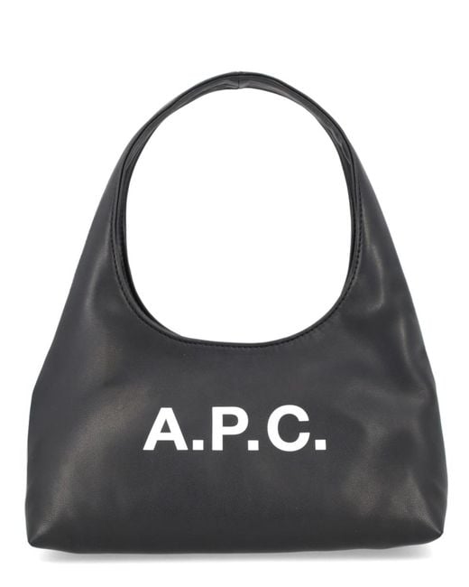 A.P.C. Black Ninon Baby Bag Polyurethane Shoulder