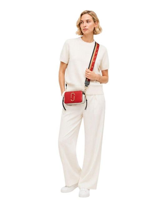 Marc Jacobs Red Crossbody Bag Calf Leather Crossbody-Bags