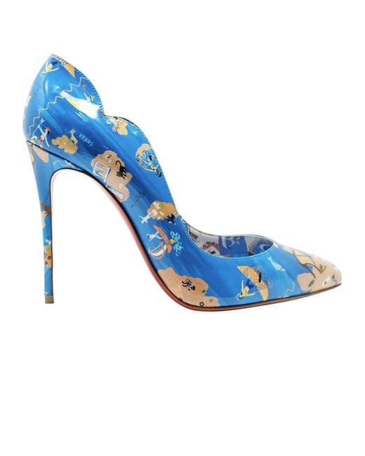 Christian louboutin deals blue pumps