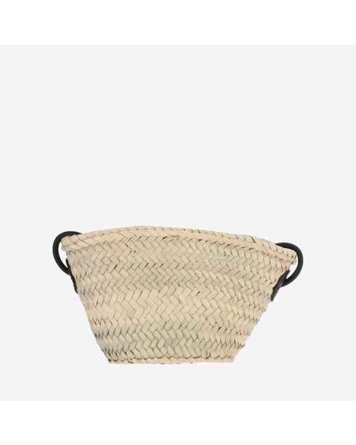 Filippo Catarzi 1910 Metallic Straw Bag With Logo