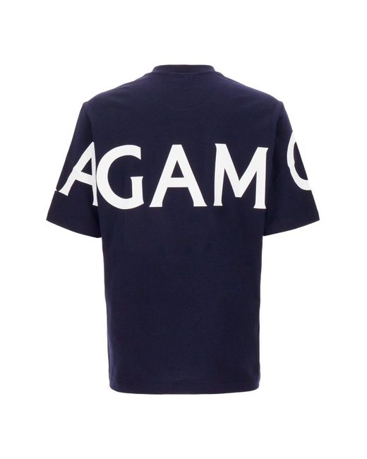 Ferragamo Blue T-Shirt for men