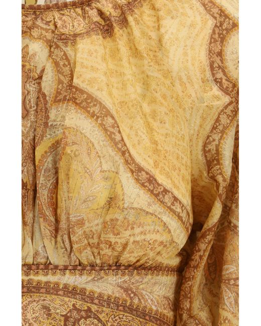 Zimmermann Natural Bustier Top Wanderlust Cotton; Silk; Other Fibres