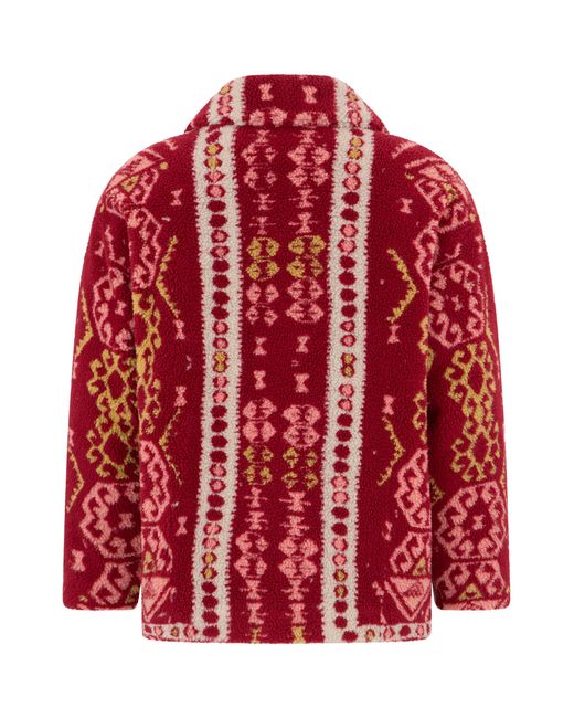 Mother Red Fleece Jacket Polyester
