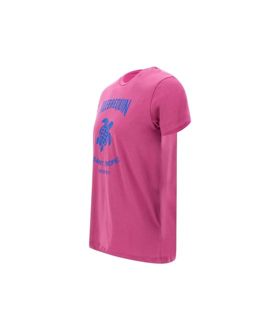 Vilebrequin Pink Cotton T-Shirt for men