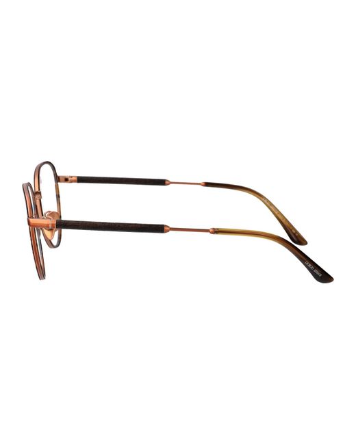 Giorgio Armani Brown Matte Bronze Steel Sunglasses for men