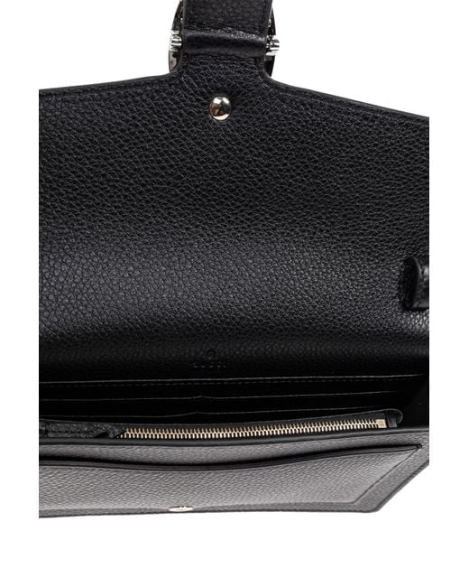 Gucci Black Wallet On Dionysus Chain