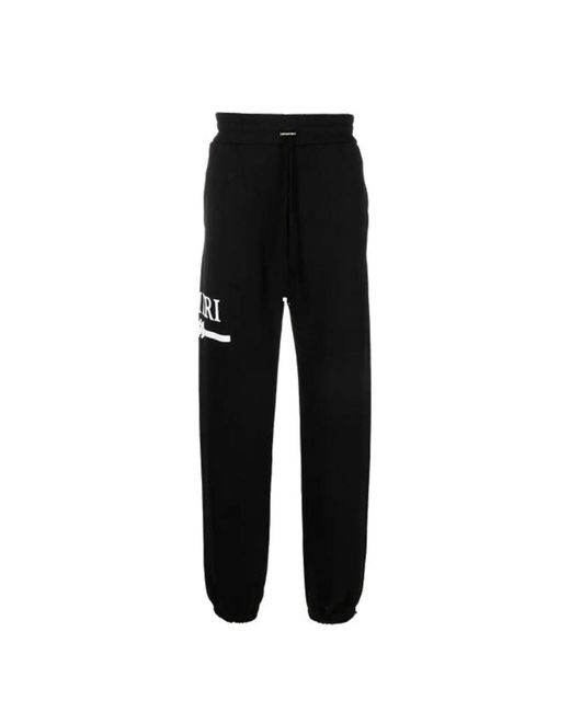 Amiri Black Tracksuit Trousers With Logo for men