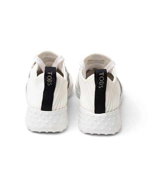 Tod's Black Tods Ribbed Lace-Up Sneakers