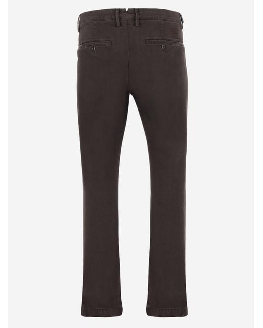 Jacob Cohen Gray Trousers Stretch Cotton-Blend Lyocell for men