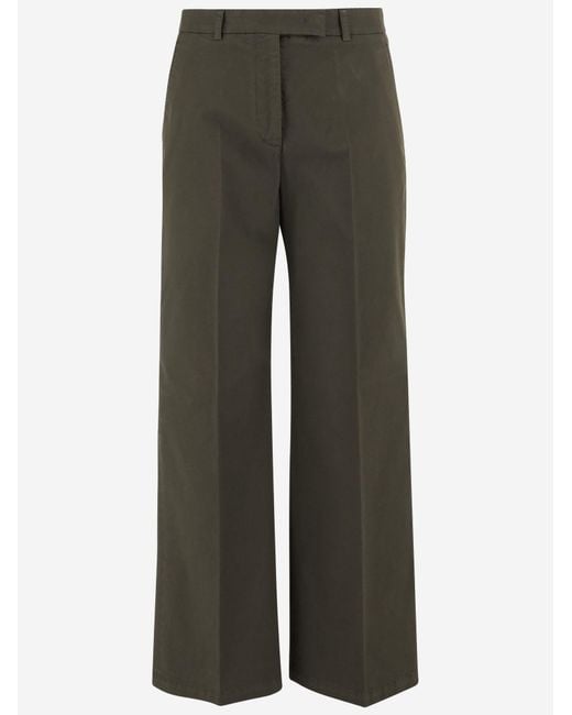 Ql2 Gray Stretch Cotton Pants Trousers
