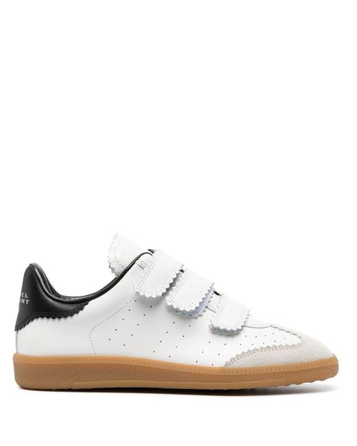 Isabel Marant White Beth Leather Sneaker