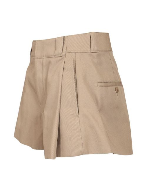 Alexander Wang Natural Cotton Shorts Trousers Green