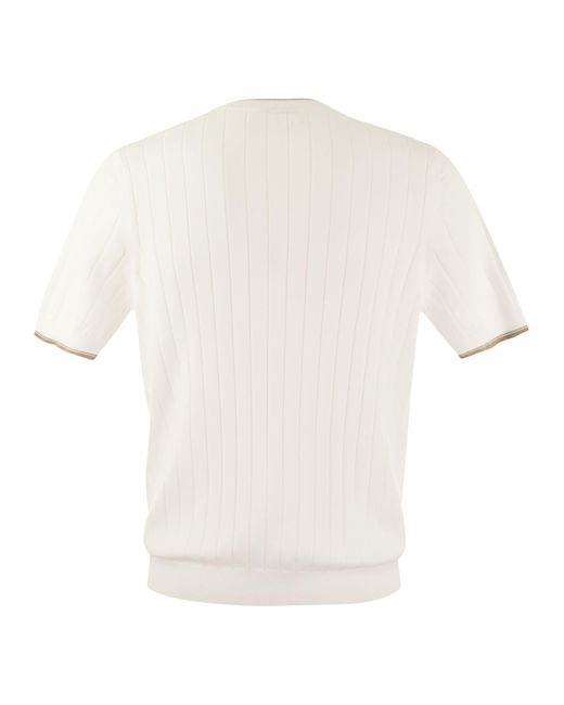Peserico White T-Shirt for men