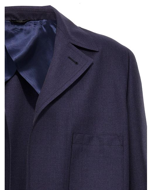 Fendi Blue Martingale Jacket for men