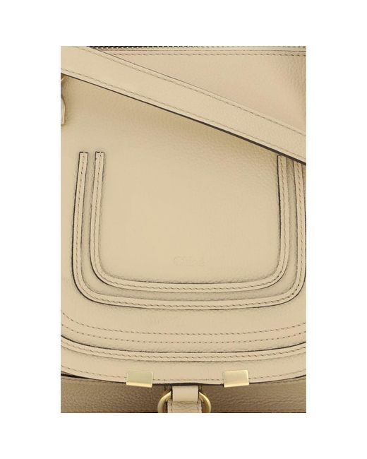 Chloé Natural Beige Calf Leather Bos Taurus Handbag
