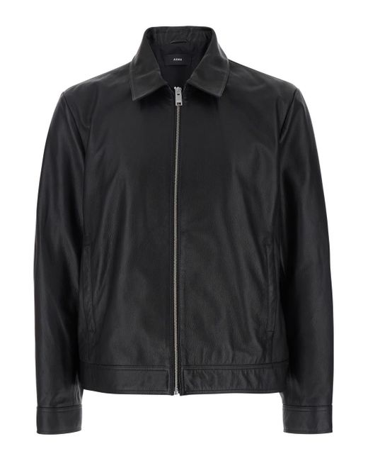 Arma Black Wani Jacket With Classic Collar for men